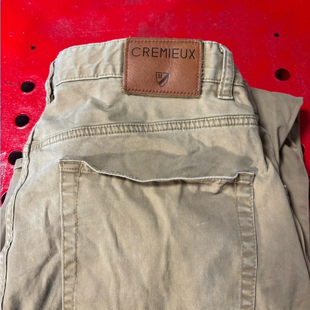 Daniel Cremieux Khaki Prince Slim Fit Jeans 38x30 5 pkt brushed twill